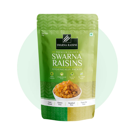Swarna Raisins 1 Kgs 100% Pure Premium Thompson Seedless Golden Raisins -  Swarna Raisins