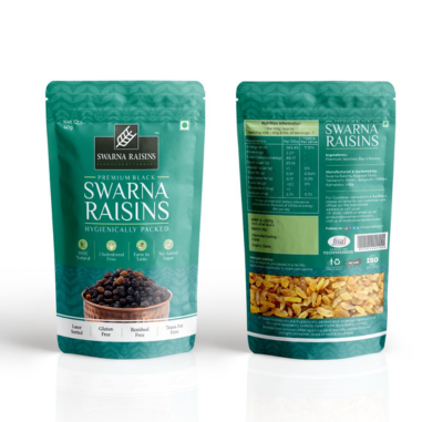 Swarna Black Raisins 40 gms (Pack of 30) - Rich in Antioxidants