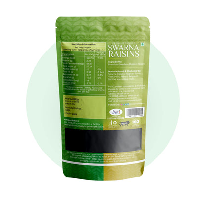 Swarna Raisins 200 grams 100% Pure Premium Thompson Seedless Golden Raisins Swarna Raisins