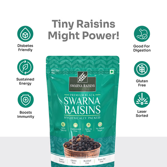 Naturally Dries Black Kishmish Pack of 100gms