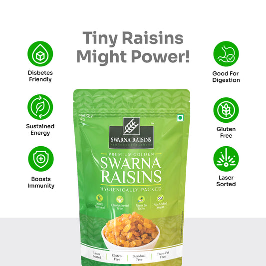 Golden Raisins from Karnataka Pack of 1 Kg