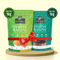 Golden and Black Raisins Family Pack 1kg each