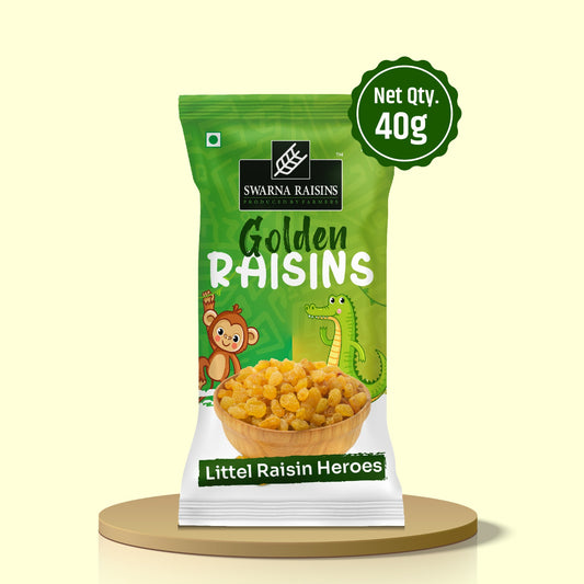 Swarna Premium Black & Golden Raisins (40g Packs)